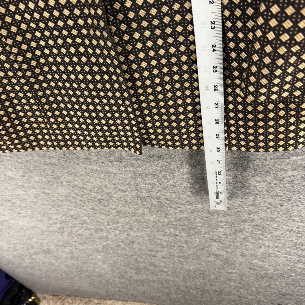 Dana Buchman Jacket Women 6 Black Geometric Collared Long Sleeve Linen Casual - Picture 6 of 8